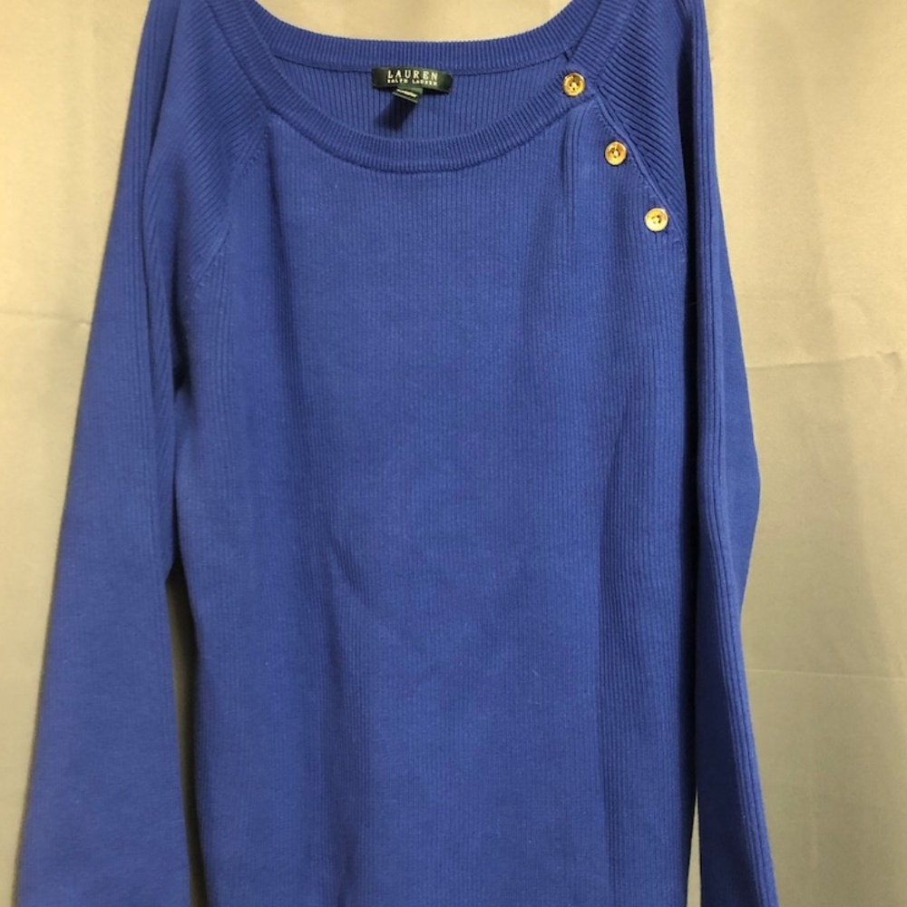 Ralph Lauren Sweater w Gold Button, Size 3x, NWT